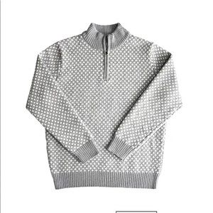 Gray Zip-Up Sweater for Men